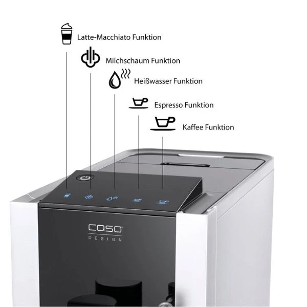 Caso Fuldautomatisk kaffemaskine CS1881 CS1881 by CASO color Sort