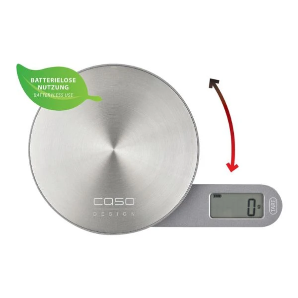 CASO Køkkenvægt EcoMate, vejeskala 1 g max 5 kg CS3268 by CASO color Sort