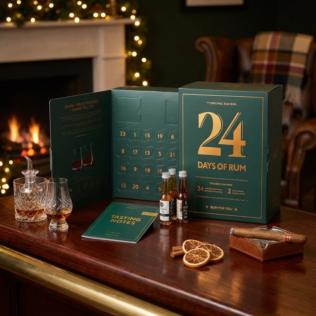 24 Days of Rum Calendar Green Edition 24x2cl JUL90 by 1423 color Sort