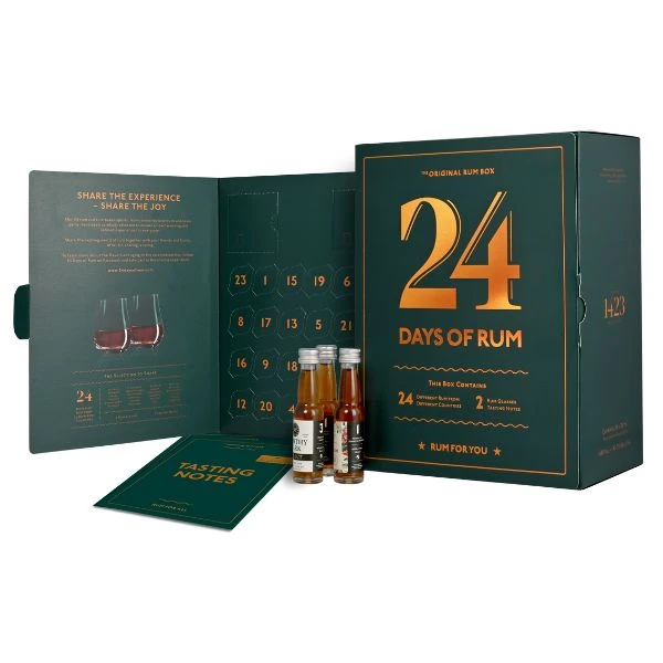 24 Days of Rum Calendar Green Edition 24x2cl JUL90 by 1423 color Sort