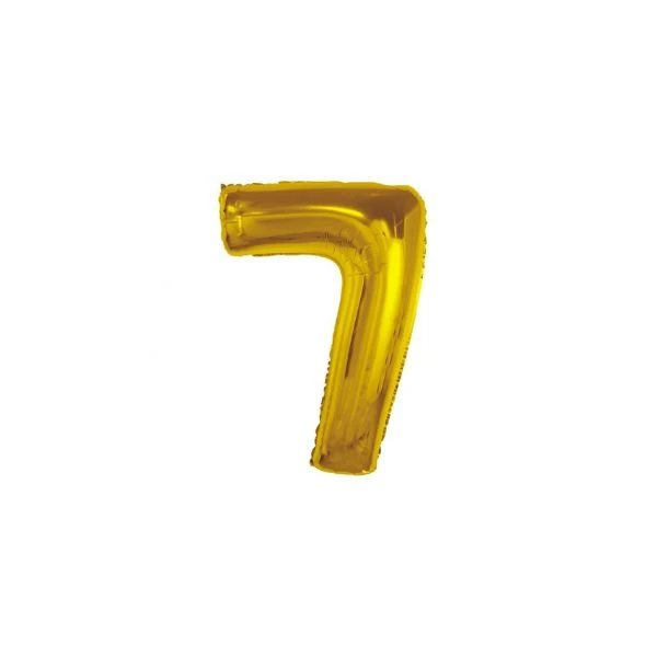 Folieballon Smart nummer 7 guld 92 cm CH-S9Z7 by Godan color Sort
