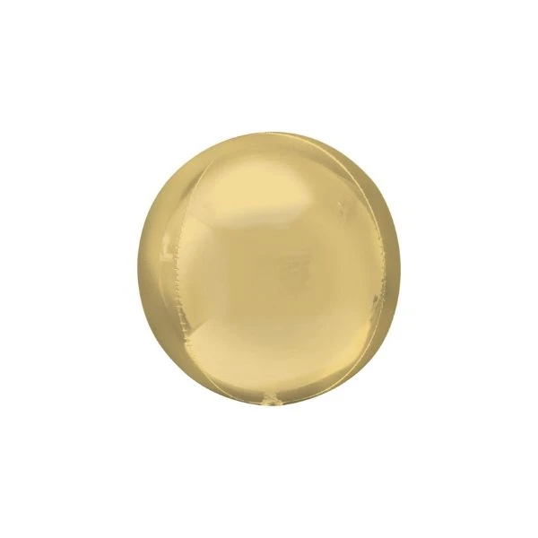 Folieballon ORBZ - Hvid Guld Bold 1 stk. (uden emballage) 4186999 by Godan color Sort