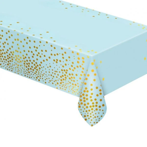 Foliedug B&C med guld prikker lyseblå 137x183 cm SH-OFGN by Godan color Sort