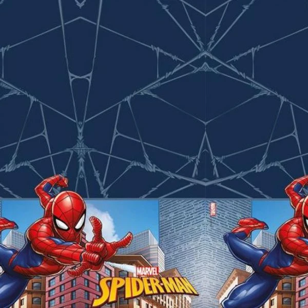 Plastikdug "Spiderman Kriminalfighter" 120x180 cm 93866 by Godan color Sort