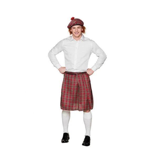 Kilt Mr. Tartan rød 81224 by Godan color Sort