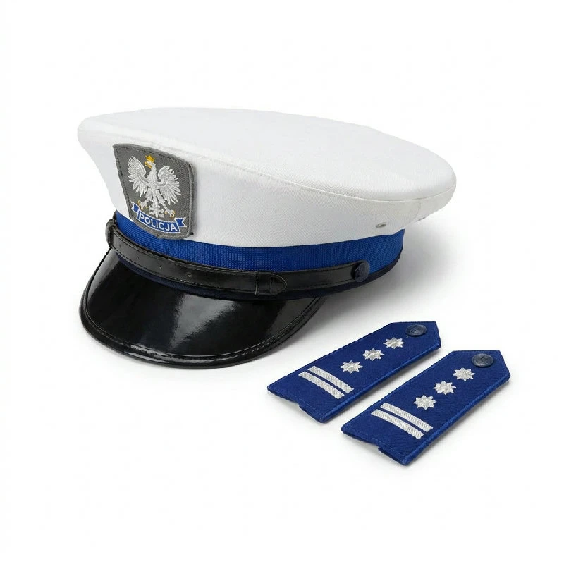 Politihat med skulderklapper CPPL-YH by Godan color Sort