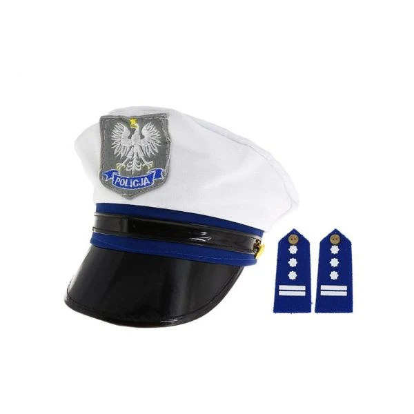 Politihat med skulderklapper CPPL-YH by Godan color Sort
