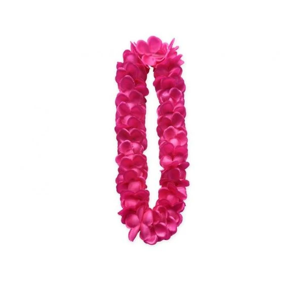 Hawaiiansk blomsterkæde satin lyserød DJ-NHSR by Godan color Sort