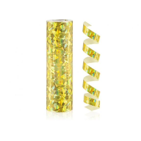 Holografisk streamer guld 4 m 1 stk. PZ-SHZL by Godan color Sort