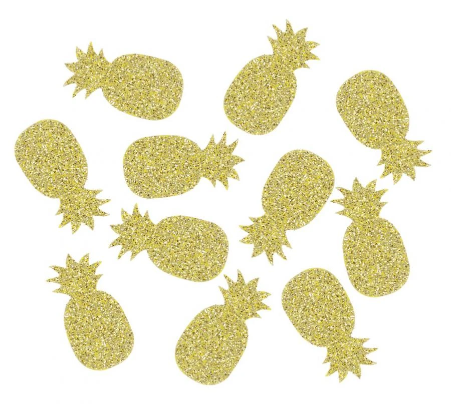 Konfetti "Glitter Ananas" 1,5x3 cm 18 g RV-KBAN by Godan color Sort