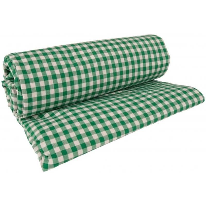 Picnictæppe Grøn/Hvid Ternet By Bercato 150x135cm B79081 by SCANDINAVIAN HOME color Grøn/Hvid
