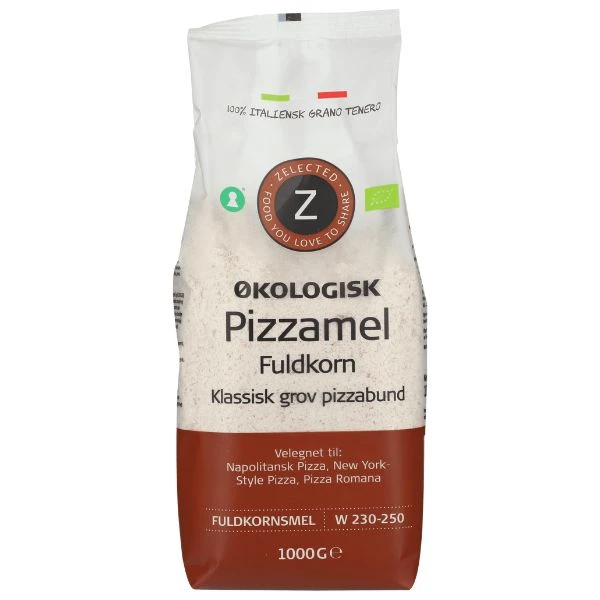 Zelected ØKO Pizzamel Fuldkorn 1 kg 11396 by Zelected color Sort