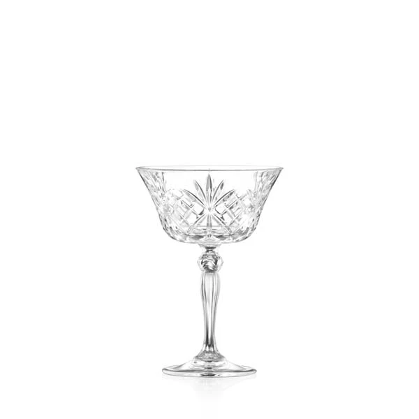 RCR Melodia Champagne Coupe 26 cl 6stk. Glas0773 by RCR Glas color Sort