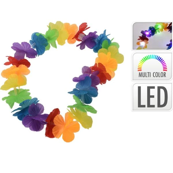 Blomsterkrans med LED Lys, 1 meter 491021620 by Koop color Sort