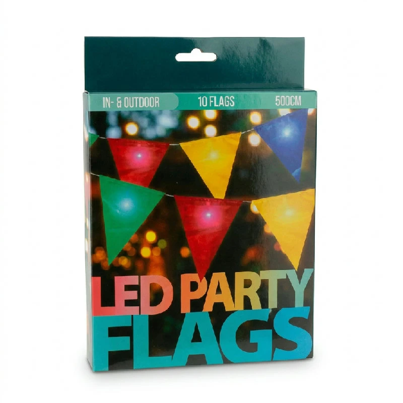 Koop Flag med Lys og 16 Klemmer 109500680 by Koop color Sort