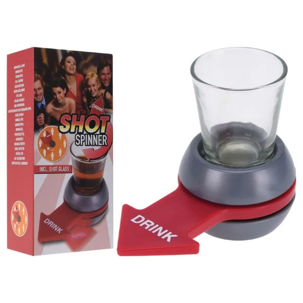Drikkespil Shot Spinner med glas 491102720 by Koop color Klar