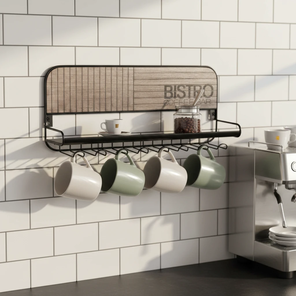 Kaffekrusstativ "bistro" 48x12x20cm HZ1940040 by Koop color Brun