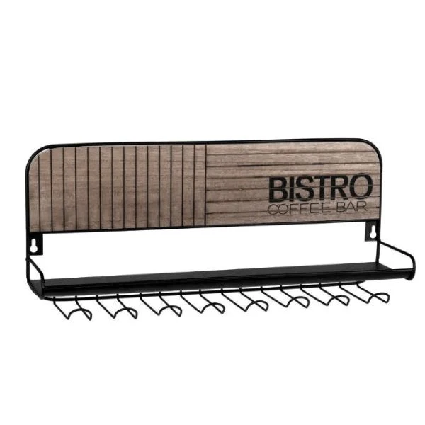 Kaffekrusstativ "bistro" 48x12x20cm HZ1940040 by Koop color Brun