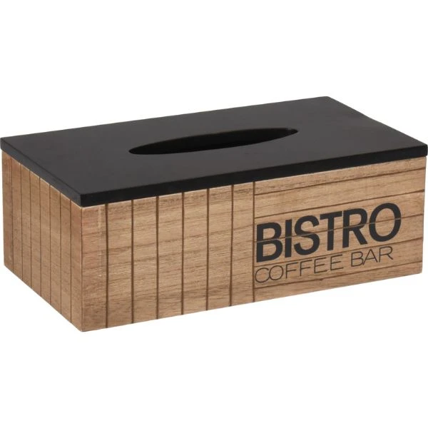 Servietboks "bistro" 25x13,5x9cm HZ1940060 by Koop color Brun