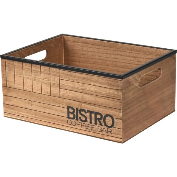 Opbevaringssæt "Bistro" 29x22x13,5cm HZ1940120 by Koop color Brun