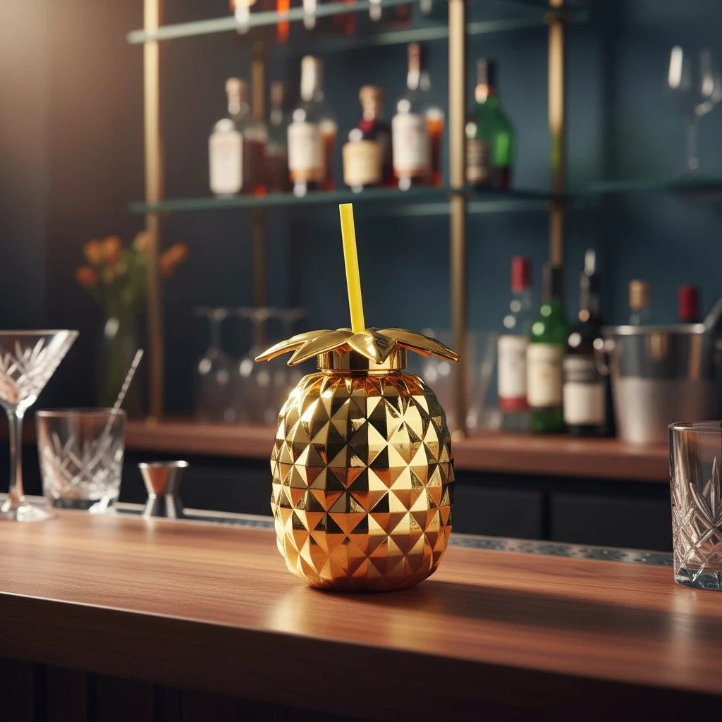 Drikkekrus ananas guld 750 ml 170482100 by Koop color Guld