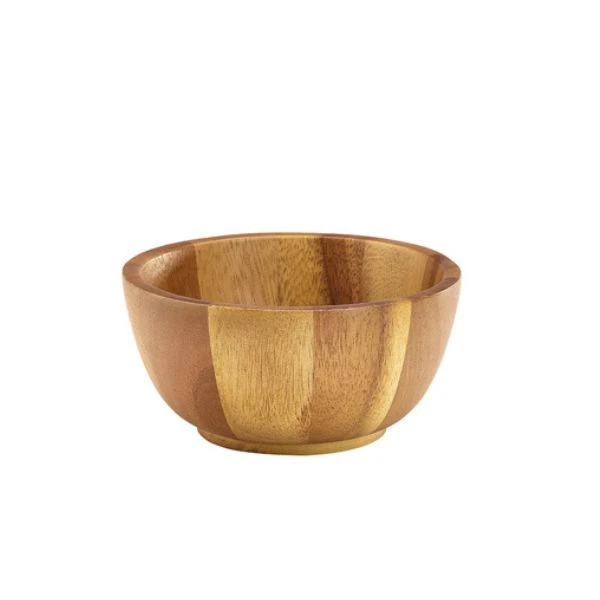 Acacia Træ Skål 15Dia x 7cm Genware WBWL15 by Genware color Sort