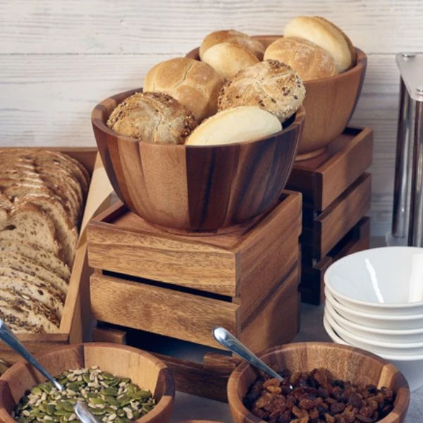 Acacia Trækasse/Reol fra Genware 15 cm RSR-W1515 by Genware color Sort