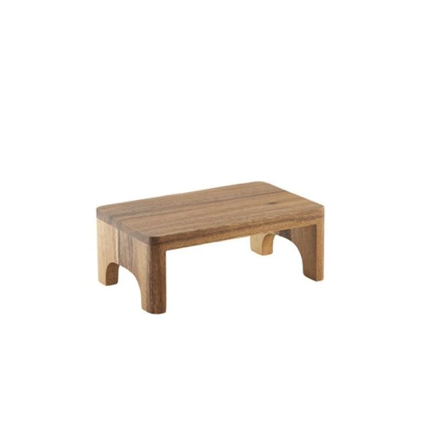 Genware Akacietræ Buffet Riser GN 1/2 15cm (H) RSR-WGN12 by Genware color Sort