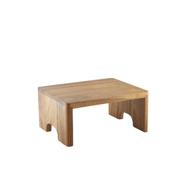 Genware Akacietræ Buffet Riser GN 1/4 10cm (H) RSR-WGN14 by Genware color Sort