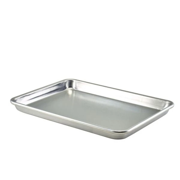 Aluminiumsbageplade 37 x 27 x 2 cm Genware 51-145 by Genware color Sort