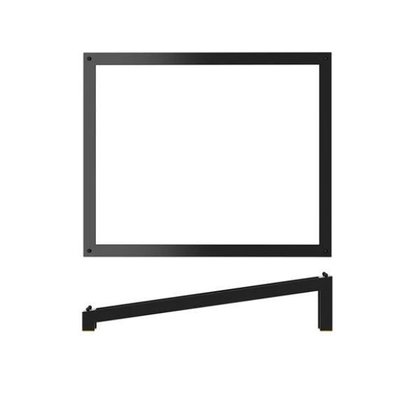 Luxor Metal GN1/2 skråtstillet forhøjer 32,5 x 26,5 x 7 cm Genware LX121802 by Genware color Sort