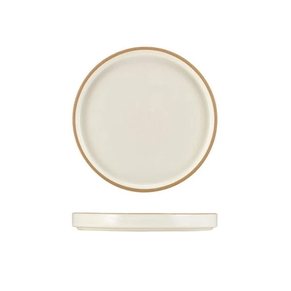 GenWare Kava Hvid Stentøj Præsentationstallerken 18cm LP-KW18 by Genware color Sort
