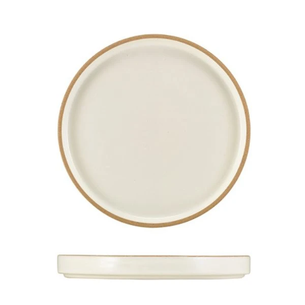 Kava Hvid Stentøj Præsentationstallerken 20 cm Genware LP-KW20 by Genware color Sort