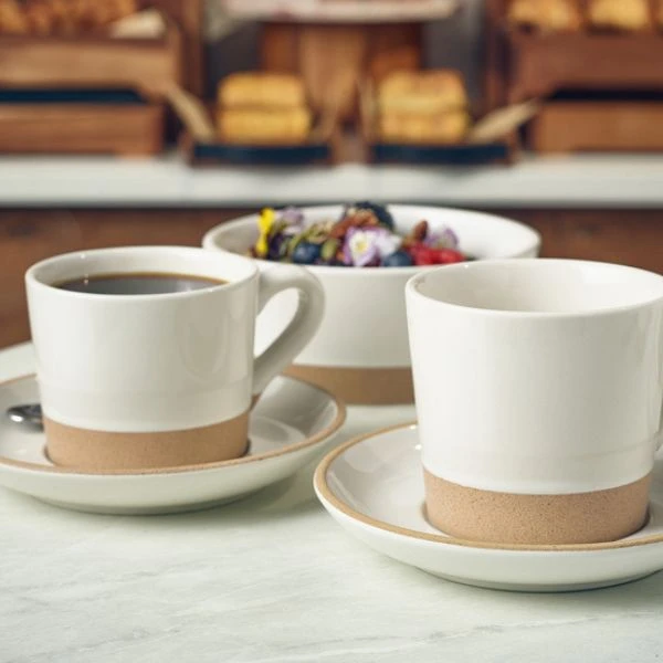 Kava Hvid Stentøj Underkop 16 cm fra Genware SCR-KW16 by Genware color Sort