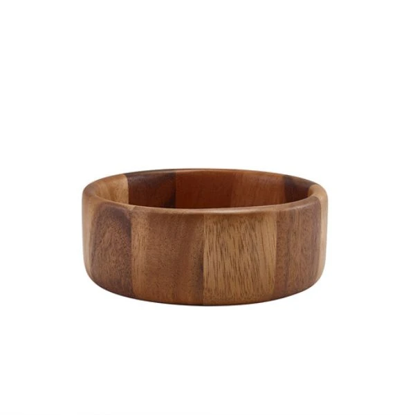 Acacia Træ Skål med Lige Sider fra GenWare 16 cm WBWLS16 by Genware color Sort