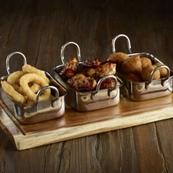 Akacietræ Serveringsbræt 25 x 13 x 2 cm Genware WSB2513 by Genware color Sort