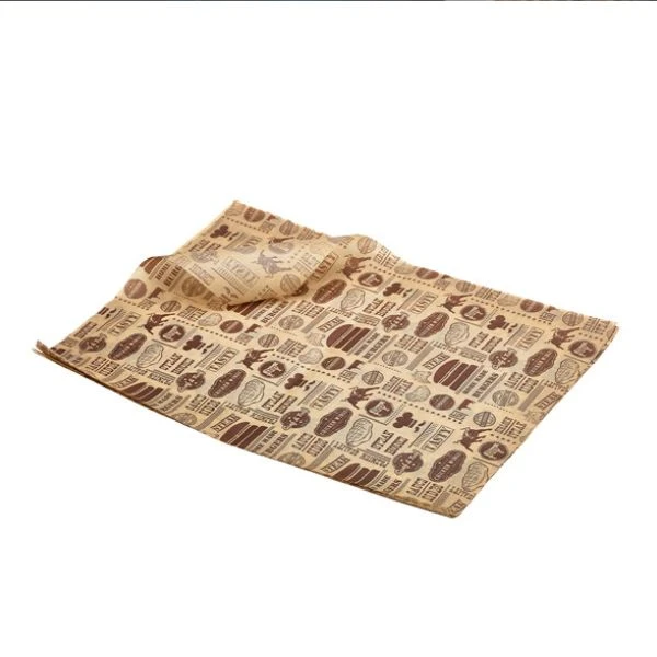 Fedttæt papir med Steak House design 25 x 35 cm Genware PN1487SH by Genware color Sort