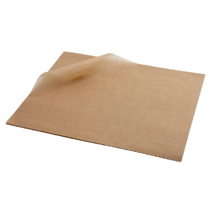 Fedttæt Papir Brun 25 x 35cm - 1000 stk. PN0829L by Genware color Sort
