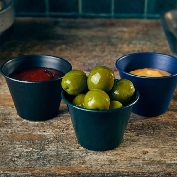Metallic Green Ramekin 71ml/2.5oz fra GenWare RAMST2MTGR by Genware color Sort