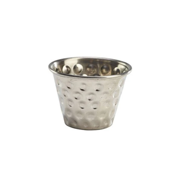 GenWare Rustfrit Stål Hamret Ramekin 114ml/4oz RAMSTH4 by Genware color Sort