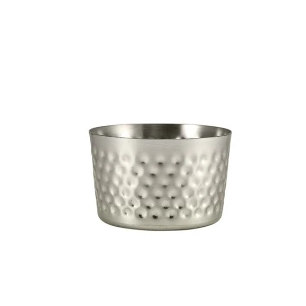 GenWare Rustfrit Stål Hamret Mini Serveringskop 8 x 5 cm SVCH5 by Genware color Sort