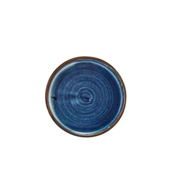 Terra Aqua Blue Lav Præsentationstallerken 14cm Genware LP-PBL14 by Genware color Sort
