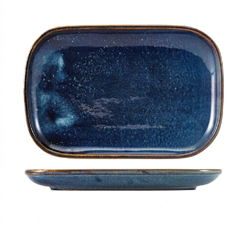 Terra Aqua Blå Rektangulær Tallerken 29 x 19,5 cm Genware RP-PBL29 by Genware color Sort