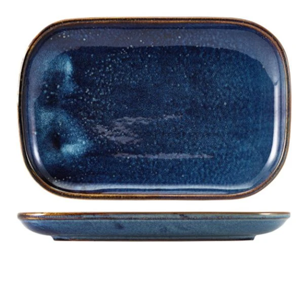 Terra Aqua Blå Rektangulær Tallerken 34,5 x 23,5 cm Genware RP-PBL34 by Genware color Sort