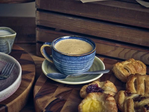 Terra Aqua Blå Kaffekop 28,5 cl/10 oz - Genware CUP-PBL28 by Genware color Sort