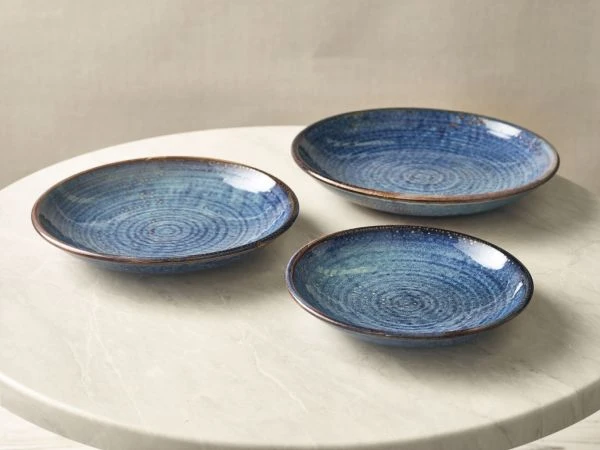 Terra Aqua Blå Dyb Coupe Tallerken 21cm Genware DC-PBL21 by Genware color Sort
