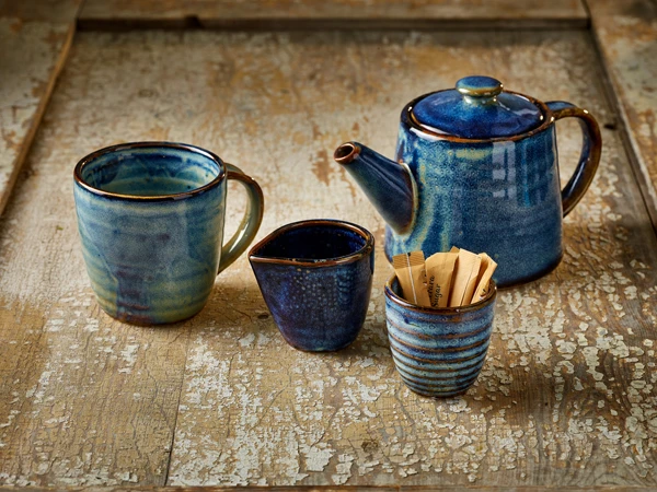 Terra Aqua Blue Dyppeskål 8,5 cl/3 oz Genware DP-PBL3 by Genware color Sort