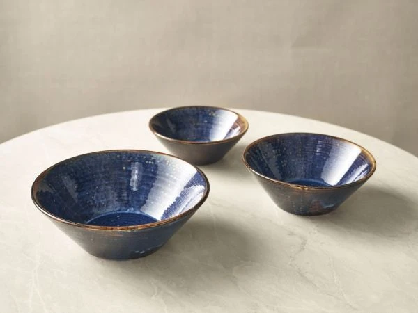 Terra Aqua Blå Konisk Skål 19,5 cm Genware CN-PBL19 by Genware color Sort