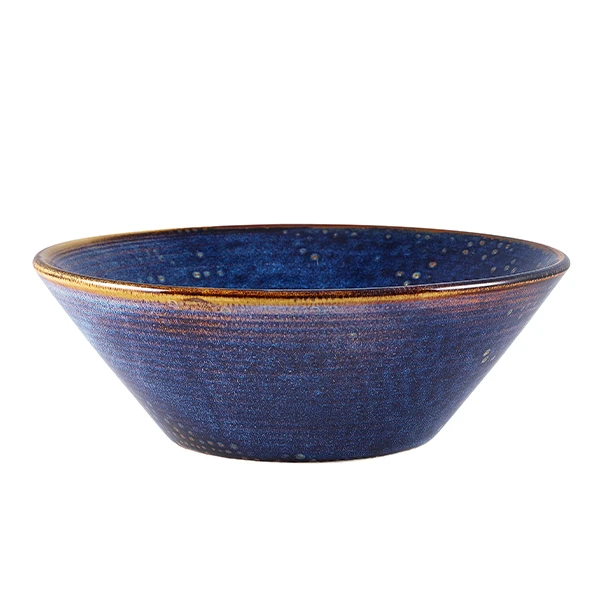 Terra Aqua Blå Konisk Skål 19,5 cm Genware CN-PBL19 by Genware color Sort