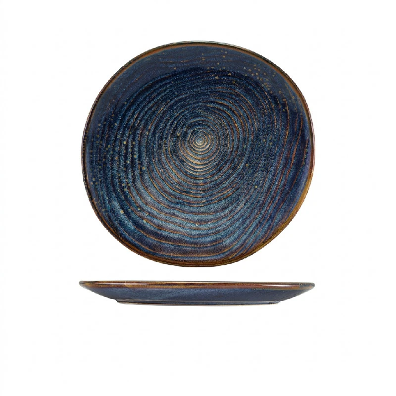 Terra Aqua Blue Økologisk Tallerken 25cm Genware CP-PBLG25 by Genware color Sort